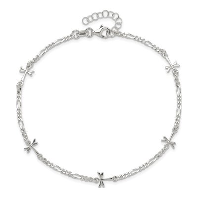 Sterling Silver Dragonfly Anklet – view 7