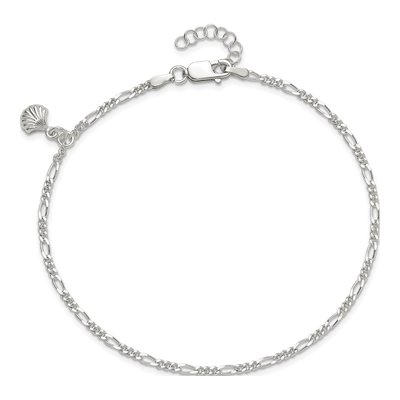 Sterling Silver Shell Dangle Anklet – view 7
