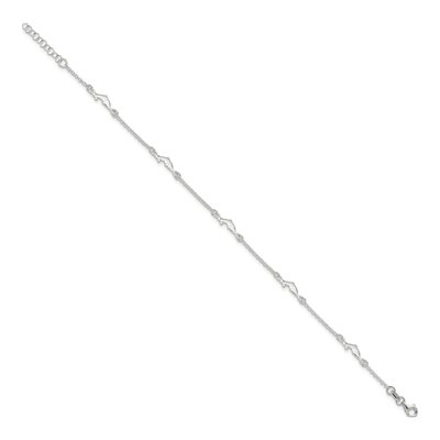 Sterling Silver Dolphin Anklet – view 4