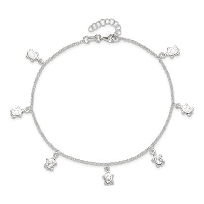 Sterling Silver Turtle Anklet – view 8