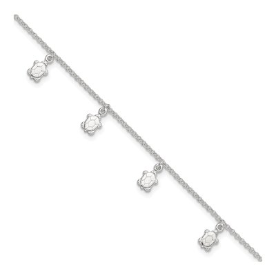 Sterling Silver Turtle Anklet