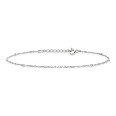 Sterling Silver Plus Anklet – view 4