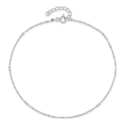 Sterling Silver Plus Anklet – view 7
