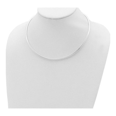 Sterling Silver Omega Neckwire Necklace – view 5