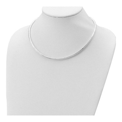 Sterling Silver Round Neckwire Necklace – view 5