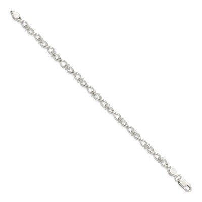 Sterling Silver Fancy Link Bracelet – view 3