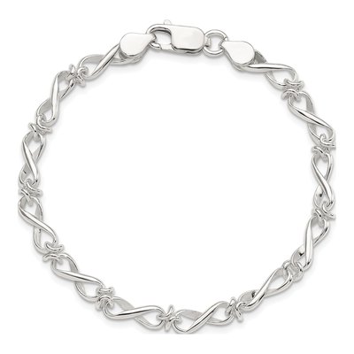 Sterling Silver Fancy Link Bracelet – view 4