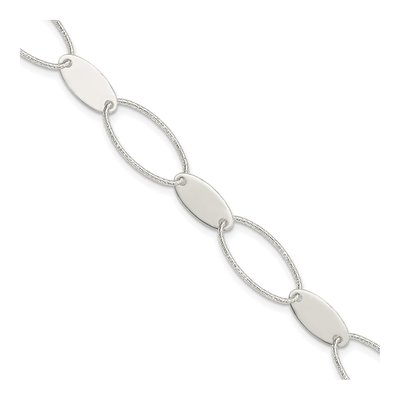 Sterling Silver Oval Link Bracelet