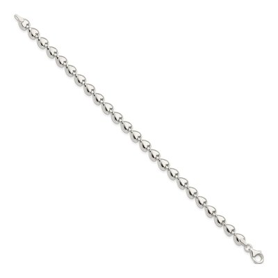 Sterling Silver Heart Bracelet – view 3