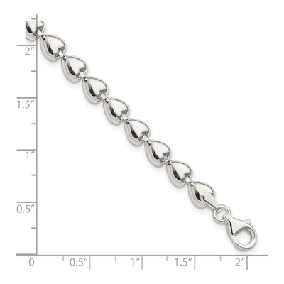 Sterling Silver Heart Bracelet – view 5