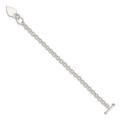 Sterling Silver Heart Bracelet – view 3