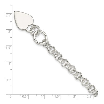 Sterling Silver Heart Bracelet – view 5