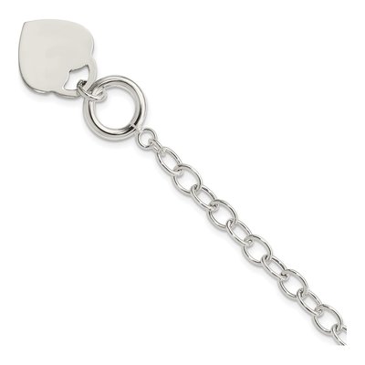 Sterling Silver Heart Bracelet