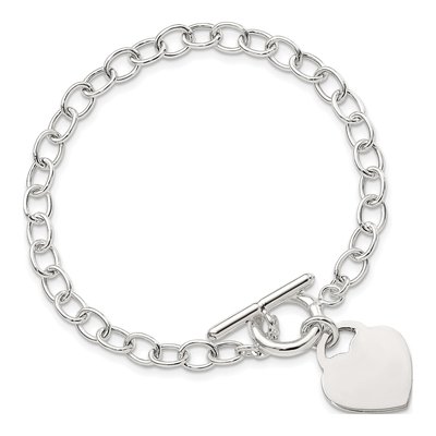 Sterling Silver Heart Bracelet – view 5