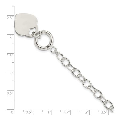 Sterling Silver Heart Bracelet – view 6