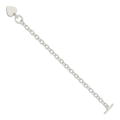 Sterling Silver Heart Bracelet – view 3