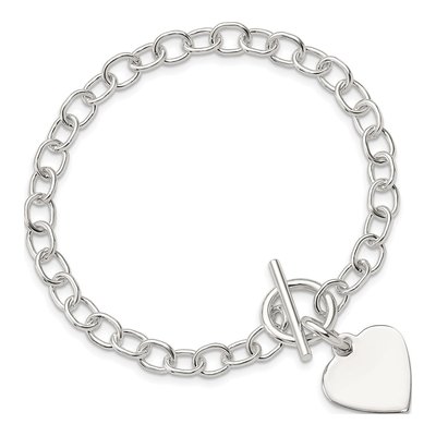Sterling Silver Heart Bracelet – view 5