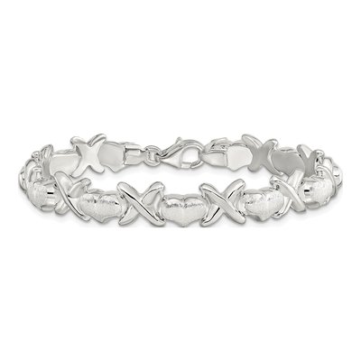 Sterling Silver Hearts Bracelet – view 4