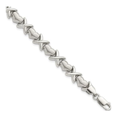 Sterling Silver Hearts Bracelet