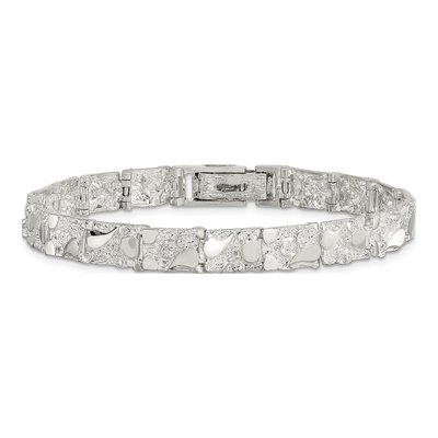 Sterling Silver Nugget Bracelet – view 4