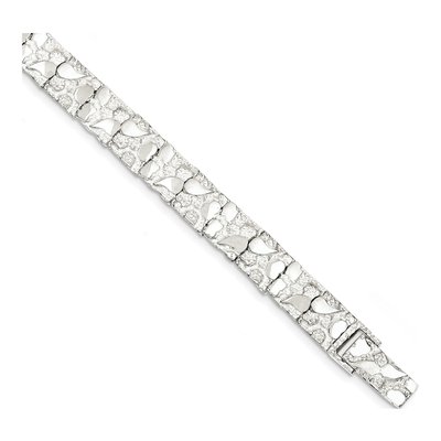 Sterling Silver Nugget Bracelet – view 3
