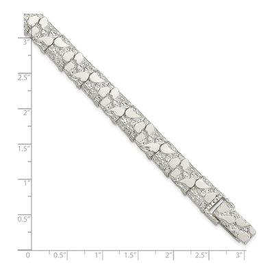Sterling Silver Nugget Bracelet – view 3