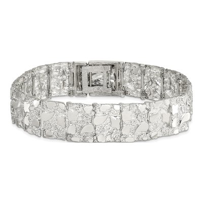 Sterling Silver Nugget Bracelet – view 3