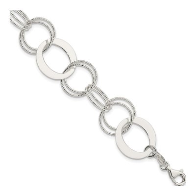 Sterling Silver Circle Link Bracelet