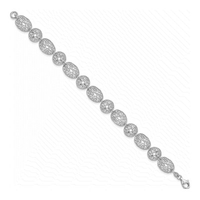 Sterling Silver Circles Bracelet – view 3