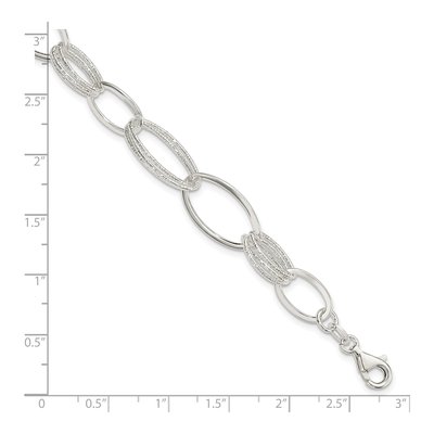 Sterling Silver Oval Link Bracelet – view 5