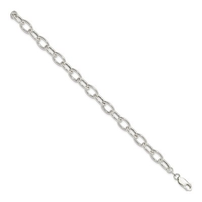 Sterling Silver Open Link Cable Bracelet – view 2