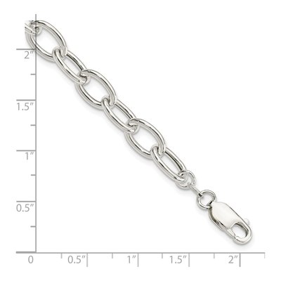 Sterling Silver Open Link Cable Bracelet – view 4