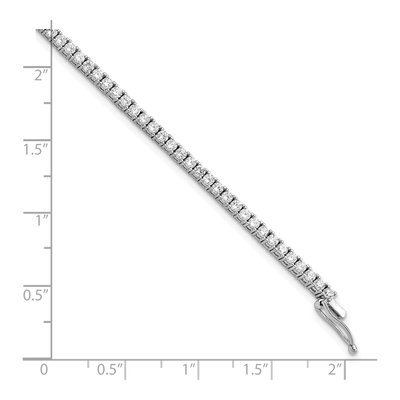 Sterling Silver CZ Tennis Bracelet – view 3