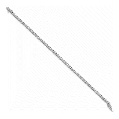 Sterling Silver CZ 70-Stone Bracelet – view 2
