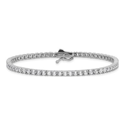 Sterling Silver CZ Tennis Bracelet – view 3