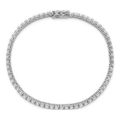 Sterling Silver CZ Tennis Bracelet – view 4