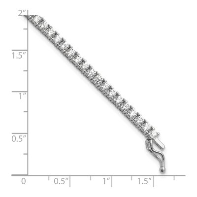 Sterling Silver CZ Tennis Bracelet – view 5