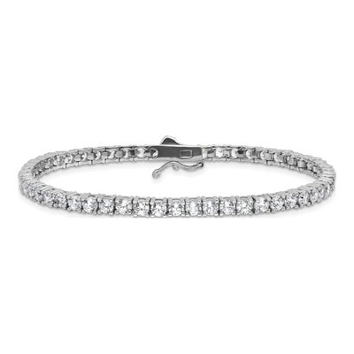 Sterling Silver CZ Tennis Bracelet – view 3