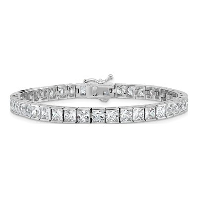 Sterling Silver CZ 40-Stone Bracelet – view 3