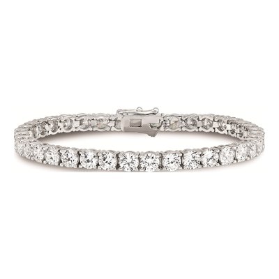 Sterling Silver CZ Tennis Bracelet – view 3