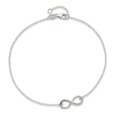 Sterling Silver Infinity Anklet – view 6