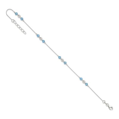 Sterling Silver CZ Anklet – view 8