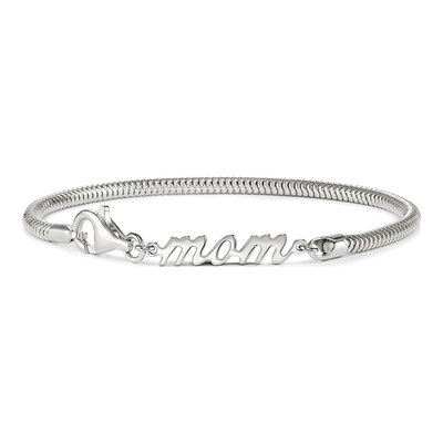 Sterling Silver MOM Bracelet – view 4