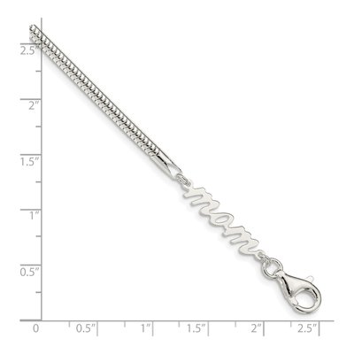 Sterling Silver MOM Bracelet – view 6