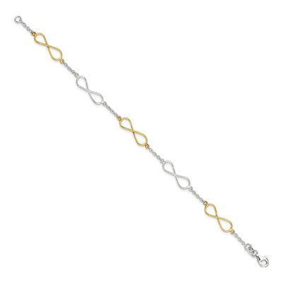 Gold-Plated Sterling Silver Infinity Symbol Bracelet – view 2