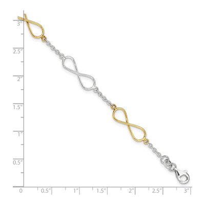 Gold-Plated Sterling Silver Infinity Symbol Bracelet – view 3