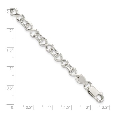 Sterling Silver Handmade Fancy Link Chain Bracelet – view 4
