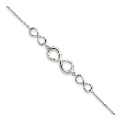 Sterling Silver Infinity Bracelet