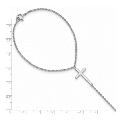 Sterling Silver Cross Bracelet – view 7