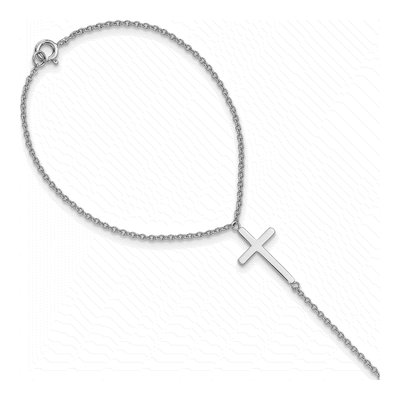 Sterling Silver Cross Bracelet